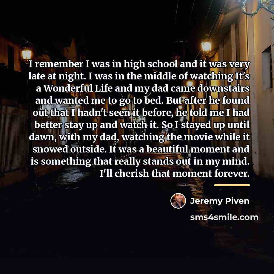 “I remember I was in high school and it was…” quote by Jeremy Piven