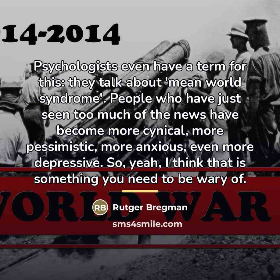“Psychologists even have a term for this: they talk about…” quote by Rutger Bregman
