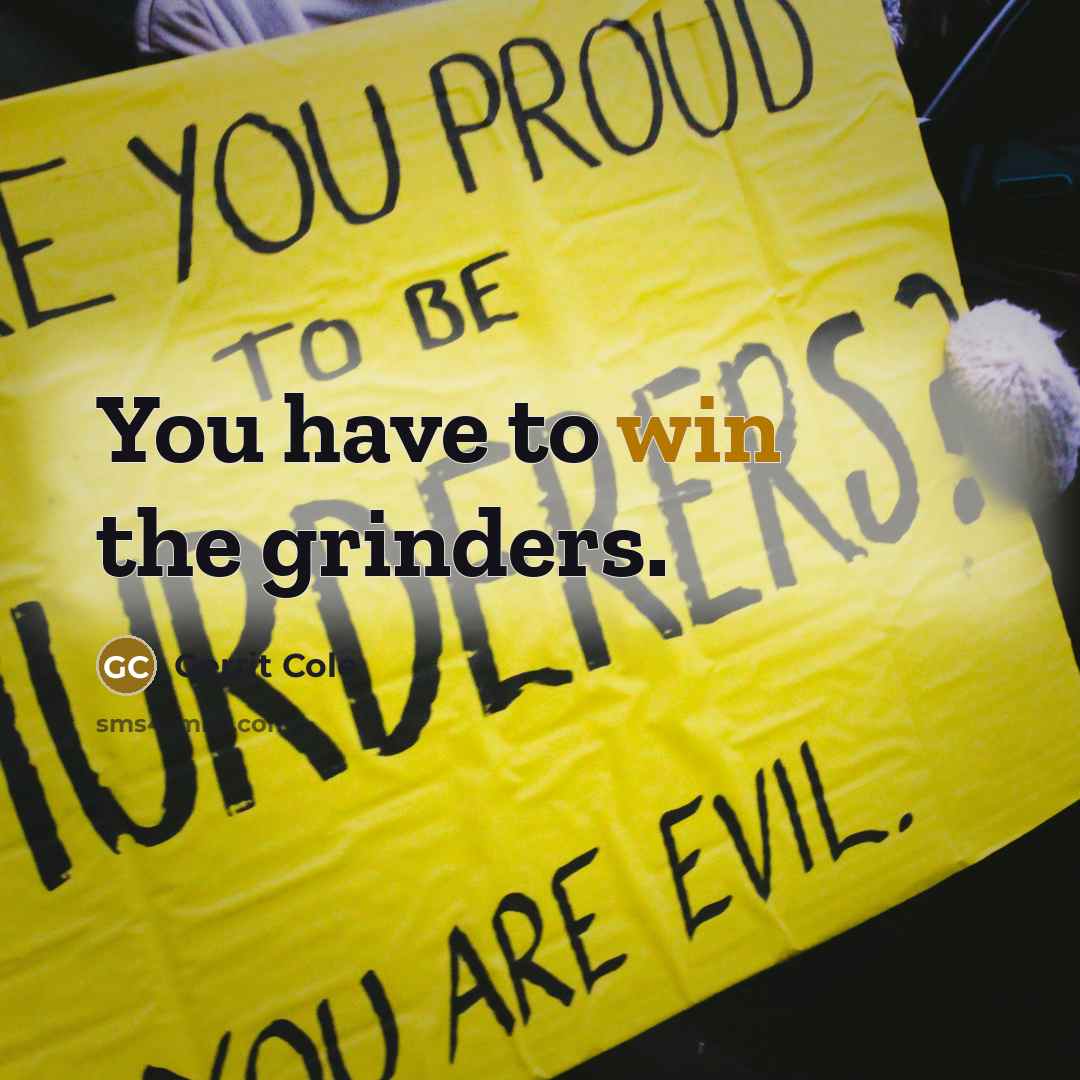 “You have to win the grinders.…” quote by Gerrit Cole