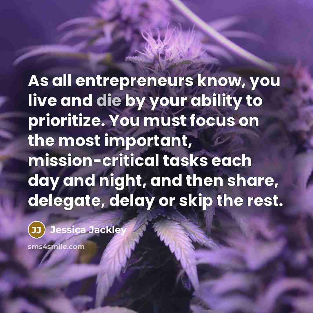 “As all entrepreneurs know, you live and die by your…” quote by Jessica Jackley