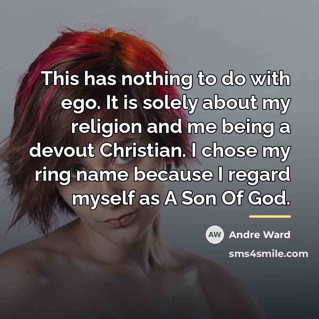 “This has nothing to do with ego. It is solely…” quote by Andre Ward