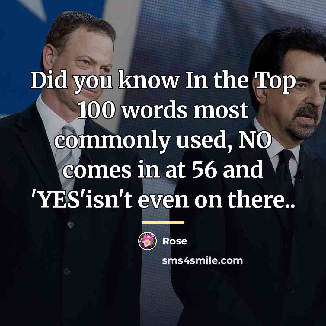 “Did you know In the Top 100 words most commonly…” quote by Rose