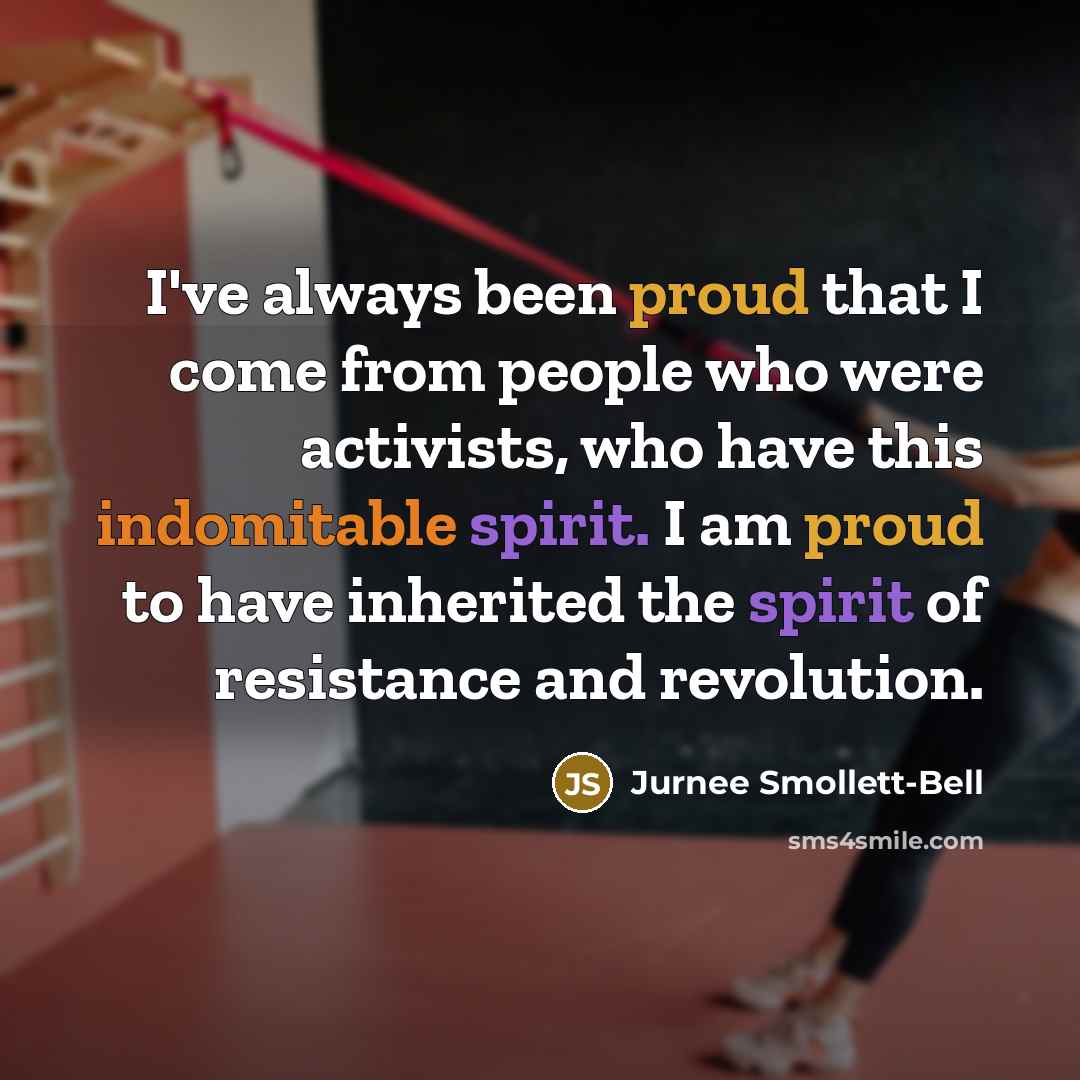“I've always been proud that I come from people who…” quote by Jurnee Smollett-Bell