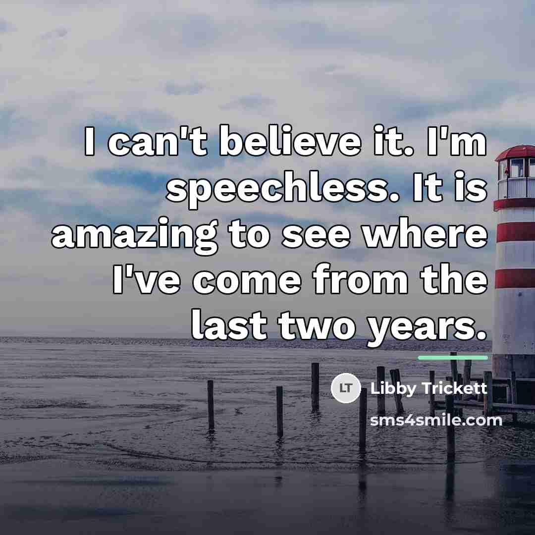 “I can't believe it. I'm speechless. It is amazing to…” quote by Libby Trickett