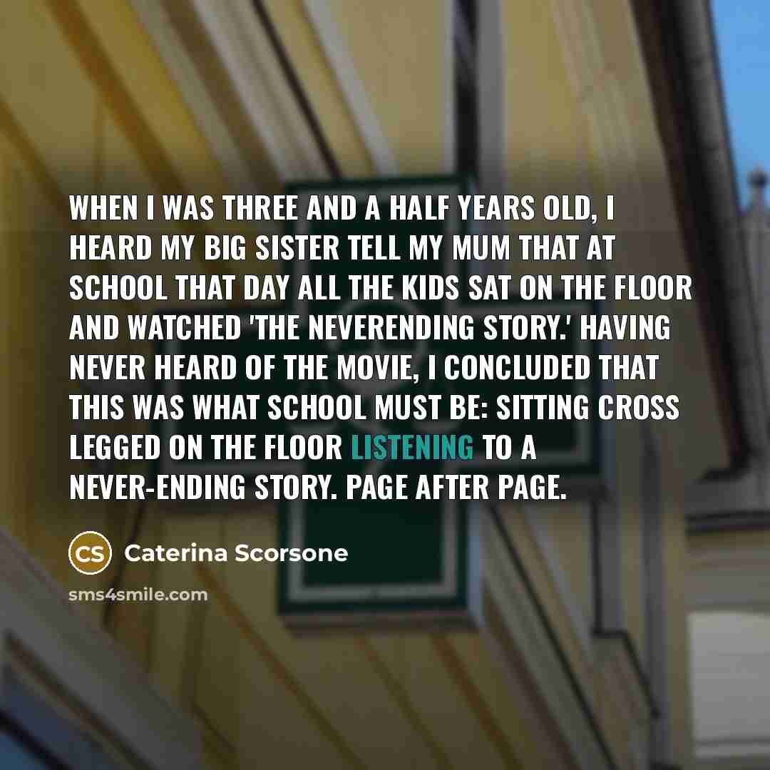 “When I was three and a half years old, I…” quote by Caterina Scorsone