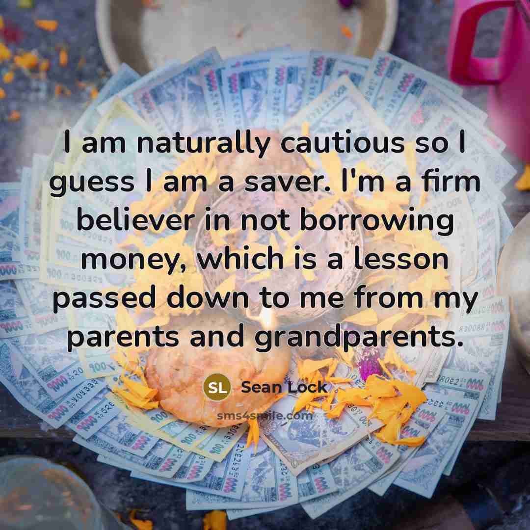 “I am naturally cautious so I guess I am a…” quote by Sean Lock