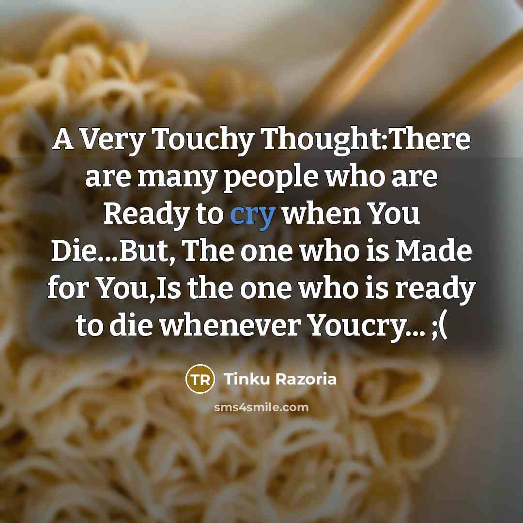 “A Very Touchy Thought:There are many people who are Ready…” quote by Tinku Razoria