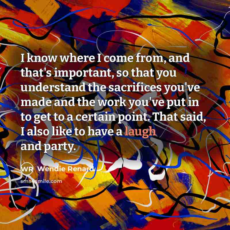 “I know where I come from, and that's important, so…” quote by Wendie Renard