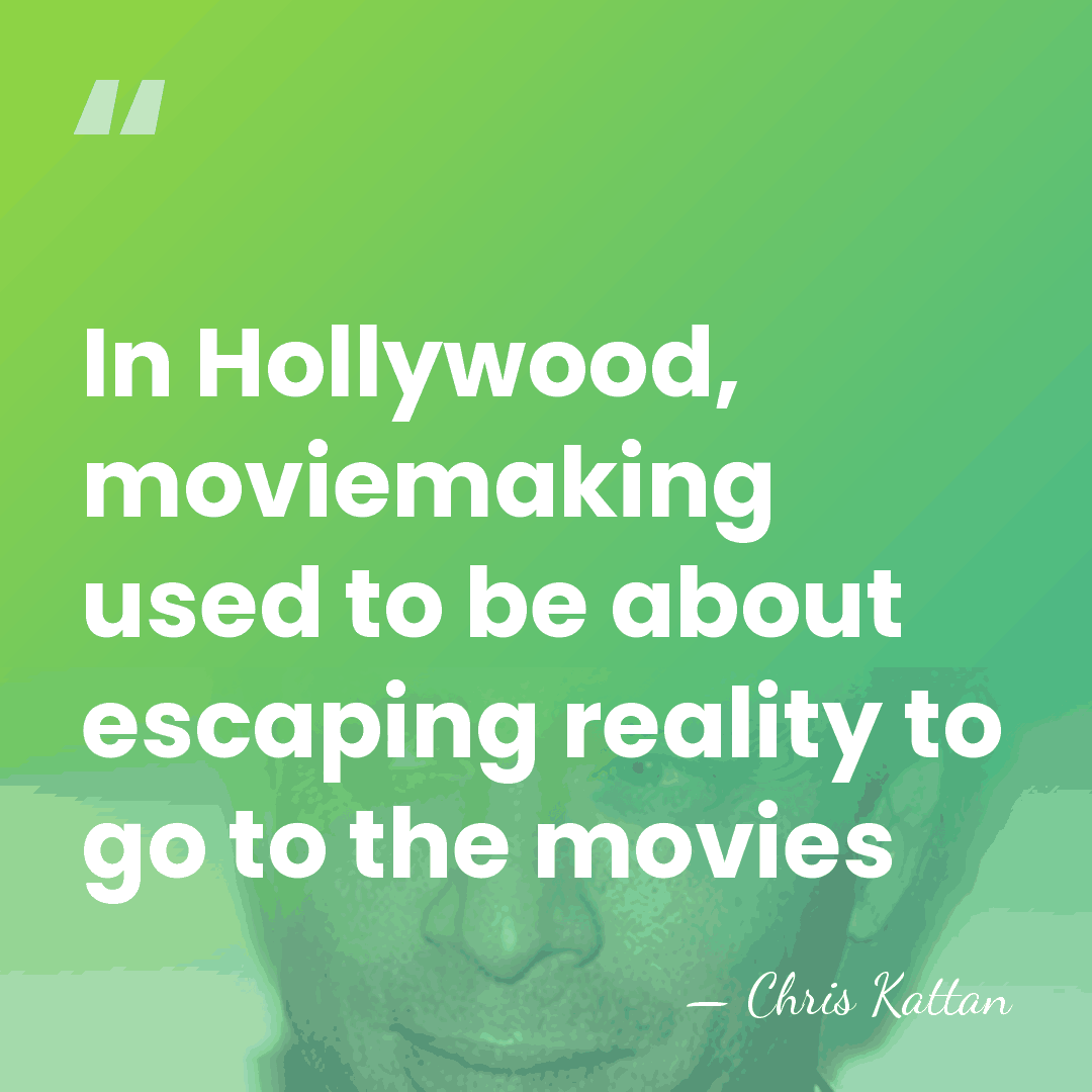 In Hollywood, moviemaking used to be about escaping reality to go to&hellip; - Chris Kattan