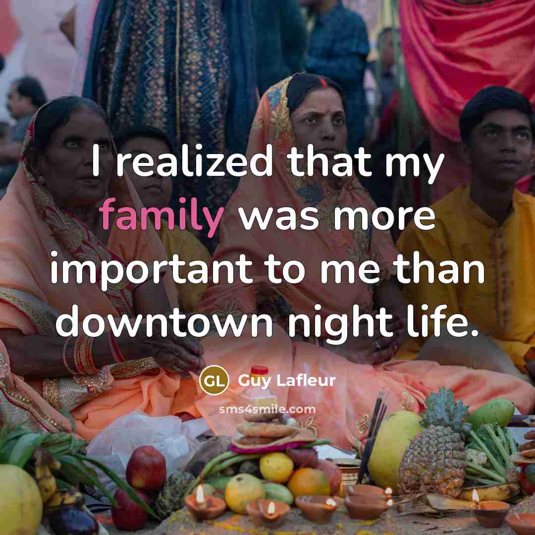 “I realized that my family was more important to me…” quote by Guy Lafleur
