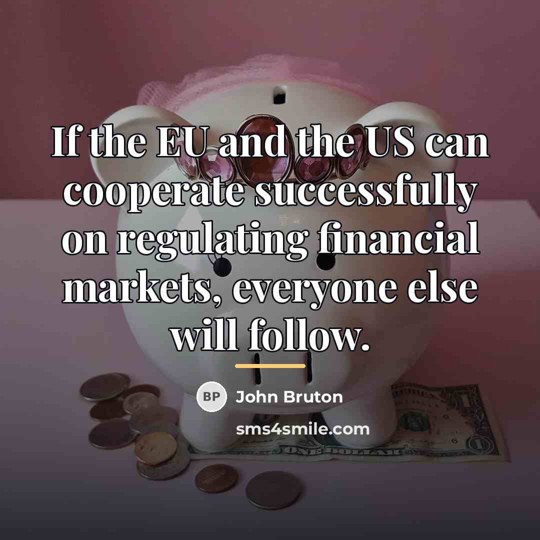 “If the EU and the US can cooperate successfully on…” quote by John Bruton