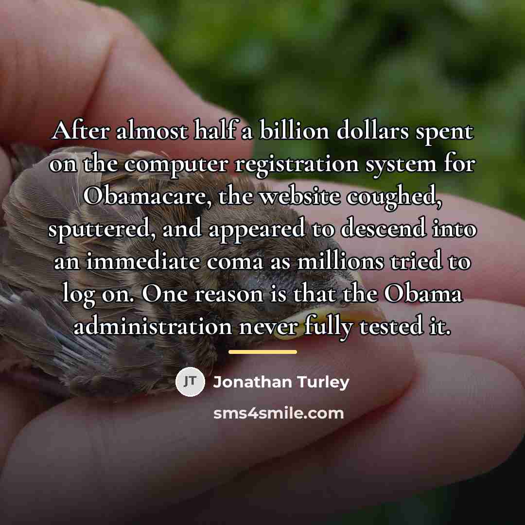 “After almost half a billion dollars spent on the computer…” quote by Jonathan Turley