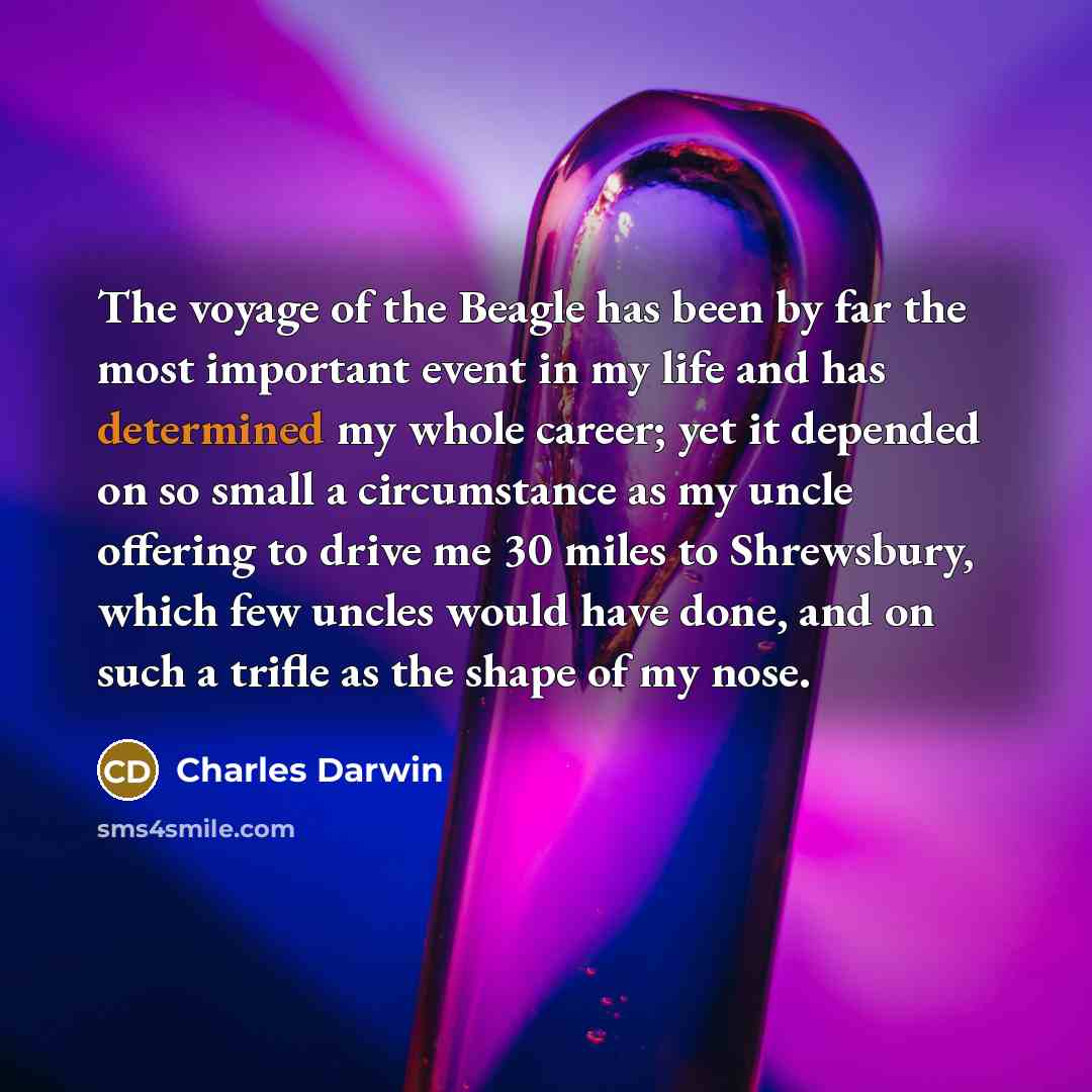 “The voyage of the Beagle has been by far the…” quote by Charles Darwin