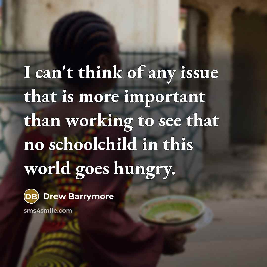 “I can't think of any issue that is more important…” quote by Drew Barrymore