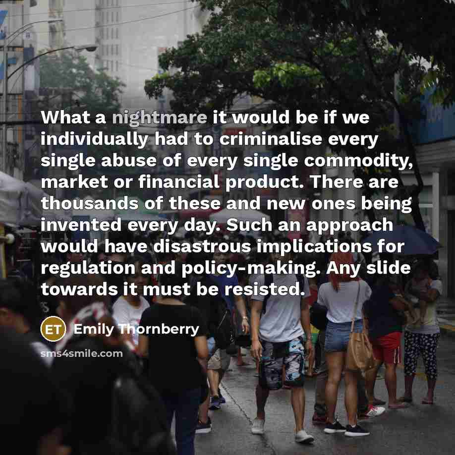“What a nightmare it would be if we individually had…” quote by Emily Thornberry