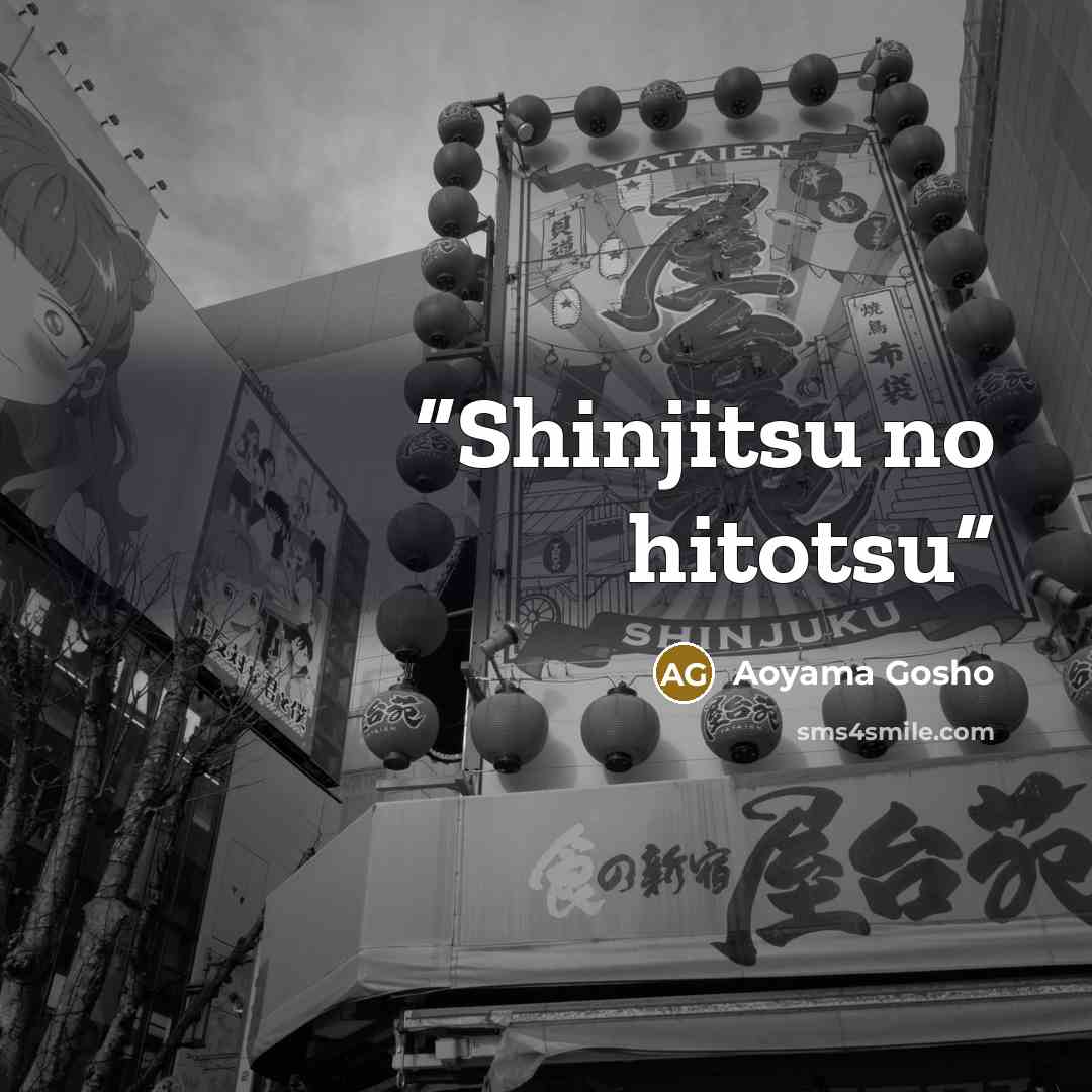 “Shinjitsu no hitotsu” quote by Aoyama Gosho