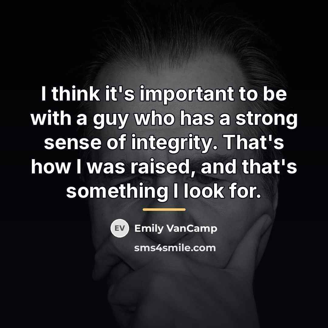 “I think it's important to be with a guy who…” quote by Emily VanCamp