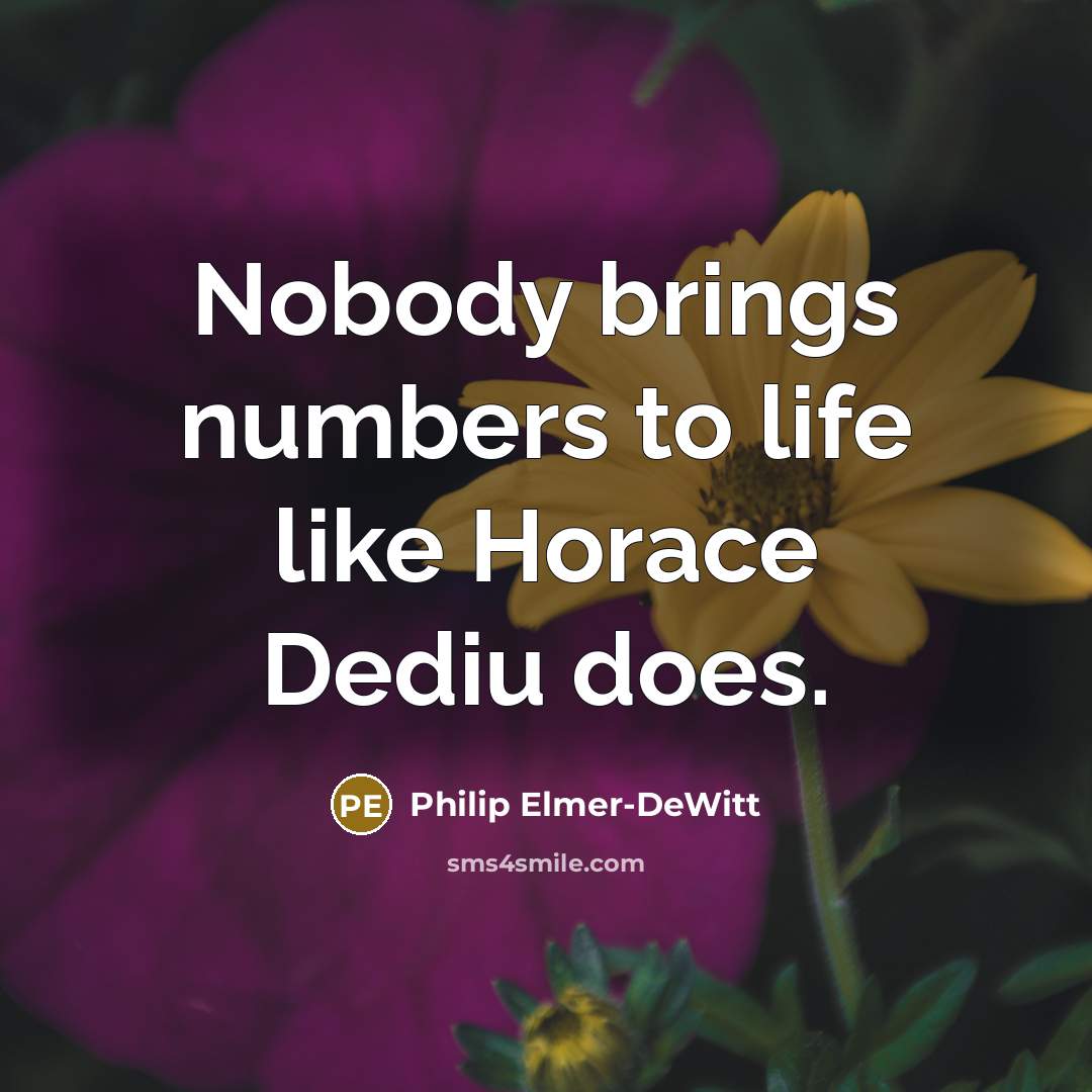 “Nobody brings numbers to life like Horace Dediu does.…” quote by Philip Elmer-DeWitt