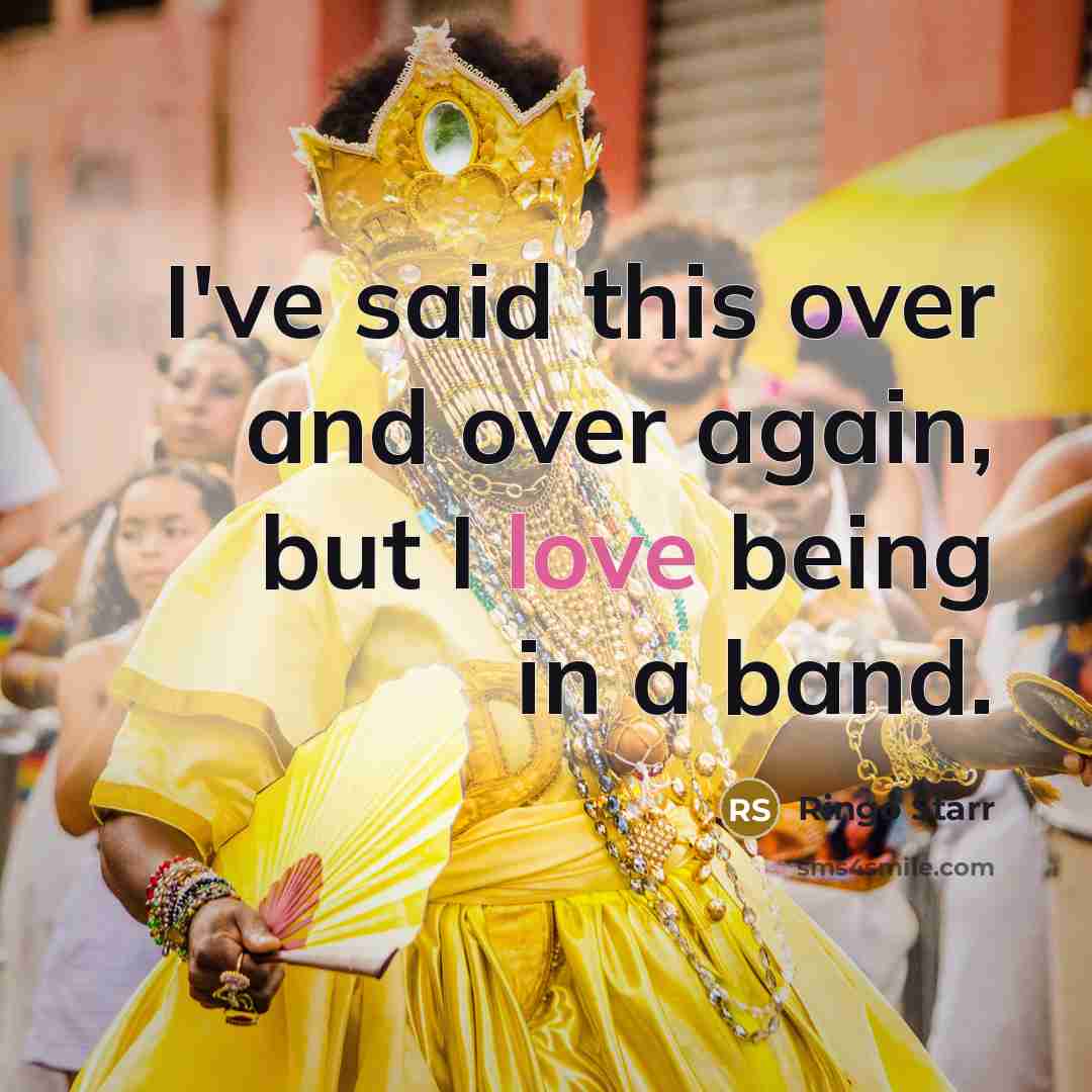 “I've said this over and over again, but I love…” quote by Ringo Starr