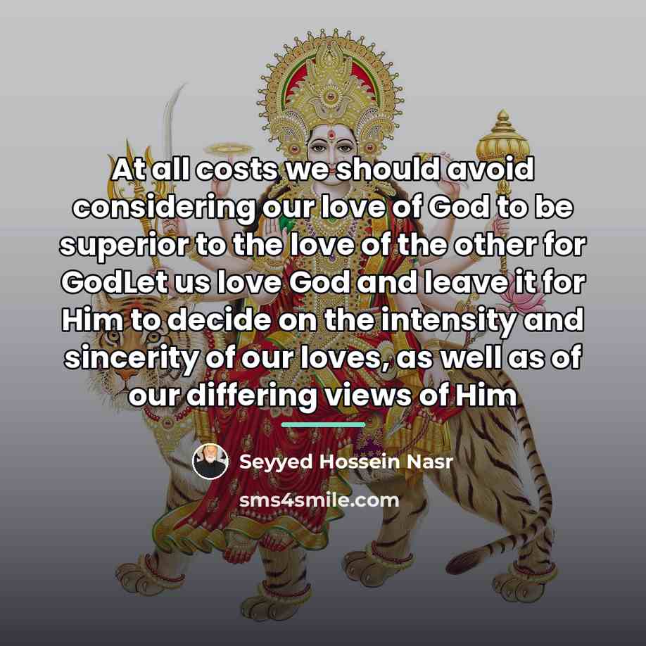 “At all costs we should avoid considering our love of…” quote by Seyyed Hossein Nasr