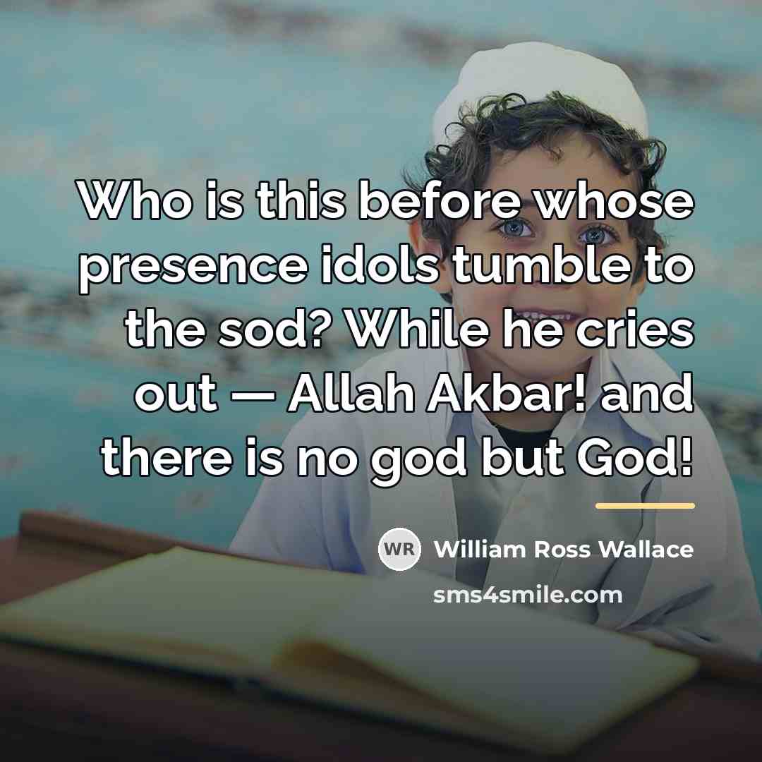 “Who is this before whose presence idols tumble to the…” quote by William Ross Wallace