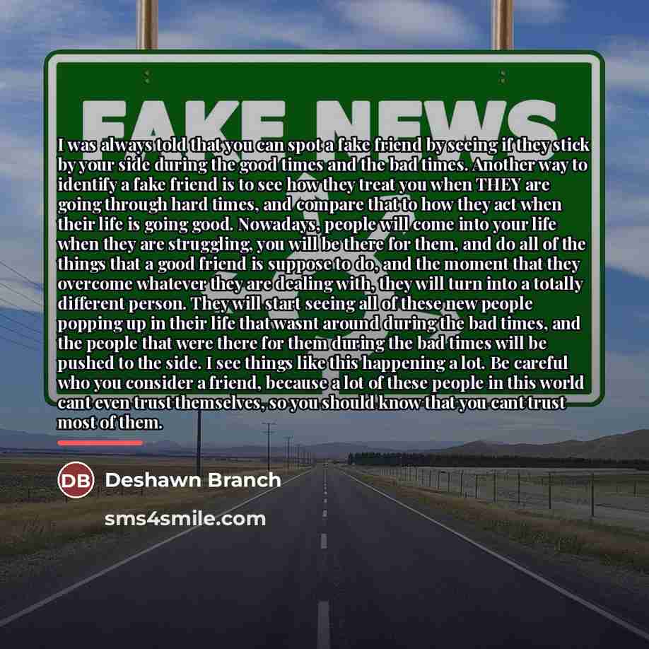 “I was always told that you can spot a fake…” quote by Deshawn Branch