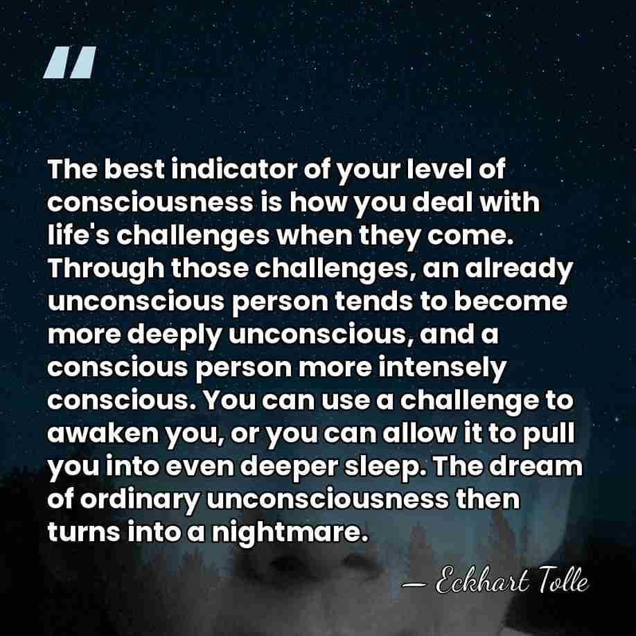 The best indicator of your level of consciousness is how you deal&hellip; - Eckhart Tolle