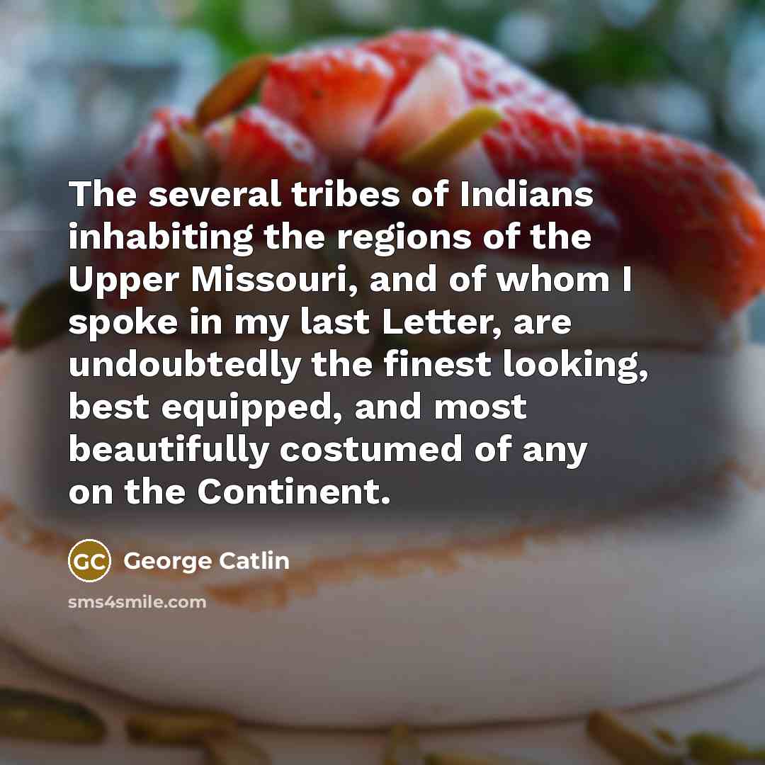 “The several tribes of Indians inhabiting the regions of the…” quote by George Catlin