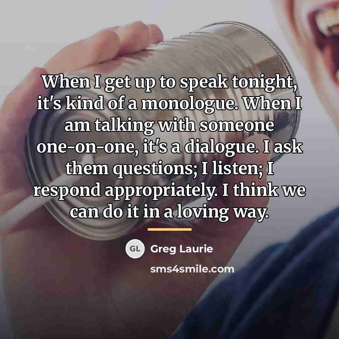 “When I get up to speak tonight, it's kind of…” quote by Greg Laurie