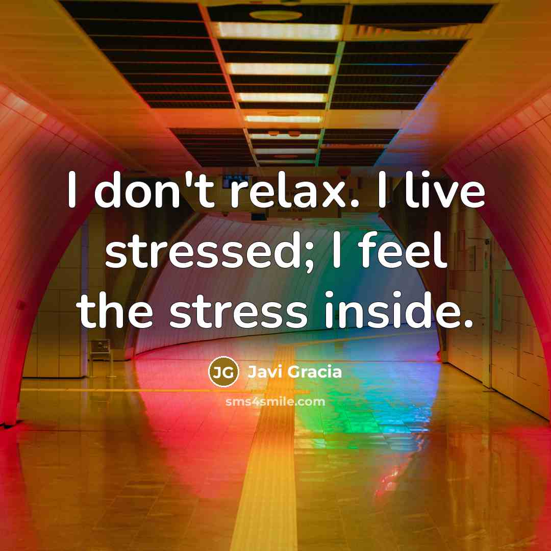 “I don't relax. I live stressed; I feel the stress…” quote by Javi Gracia