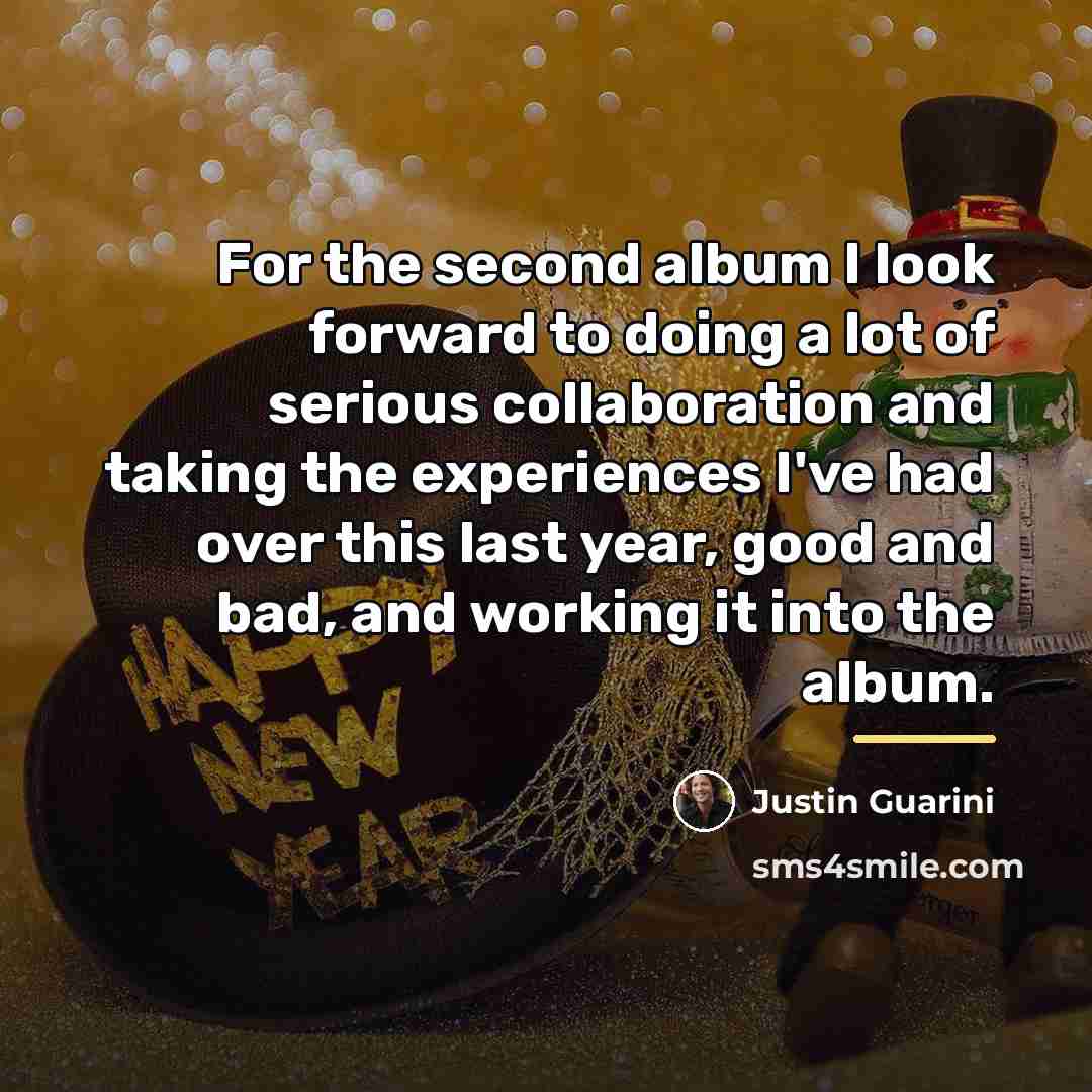 “For the second album I look forward to doing a…” quote by Justin Guarini
