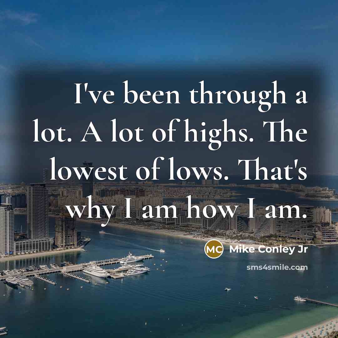 “I've been through a lot. A lot of highs. The…” quote by Mike Conley Jr