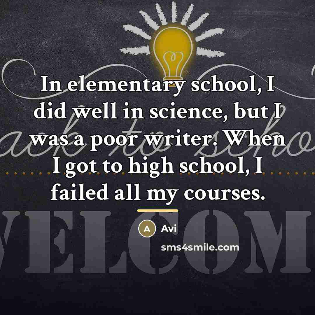 “In elementary school, I did well in science, but I…” quote by Avi