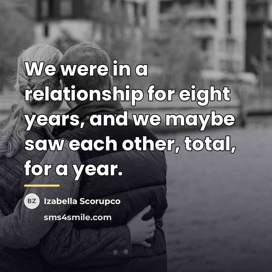 “We were in a relationship for eight years, and we…” quote by Izabella Scorupco