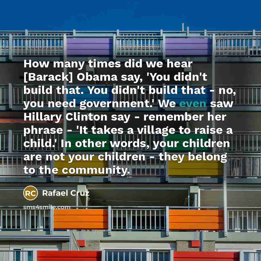 “How many times did we hear [Barack] Obama say, 'You…” quote by Rafael Cruz