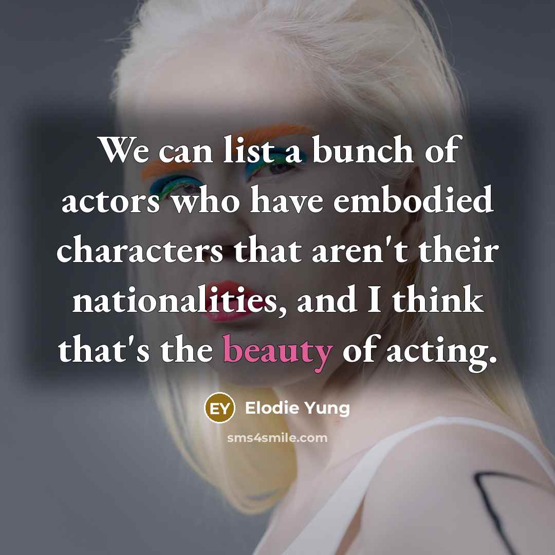 “We can list a bunch of actors who have embodied…” quote by Elodie Yung