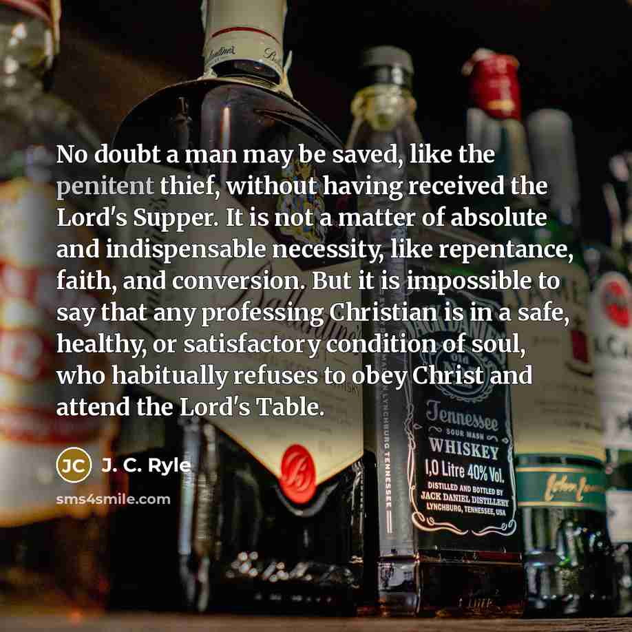 “No doubt a man may be saved, like the penitent…” quote by J. C. Ryle