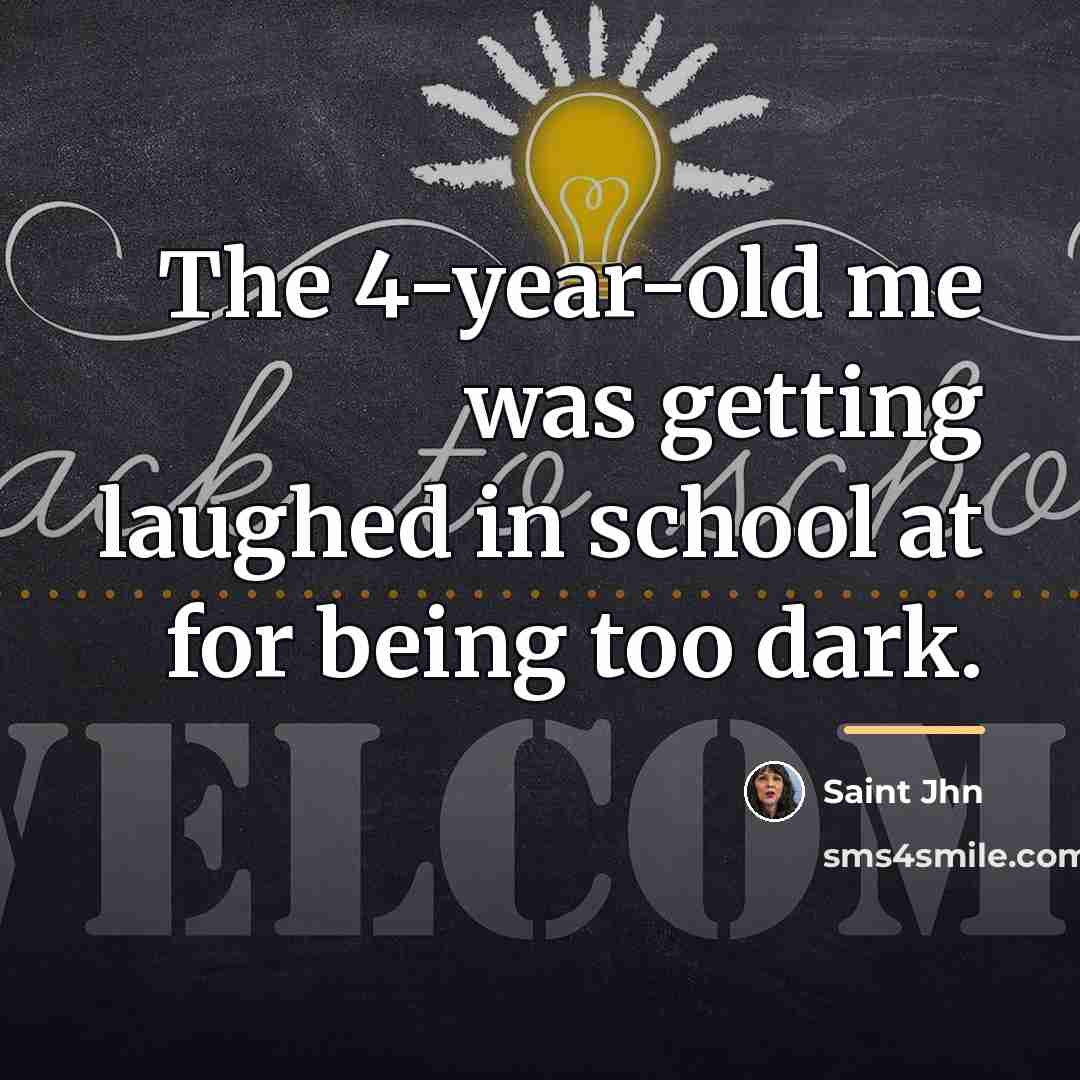 “The 4-year-old me was getting laughed in school at for…” quote by Saint Jhn