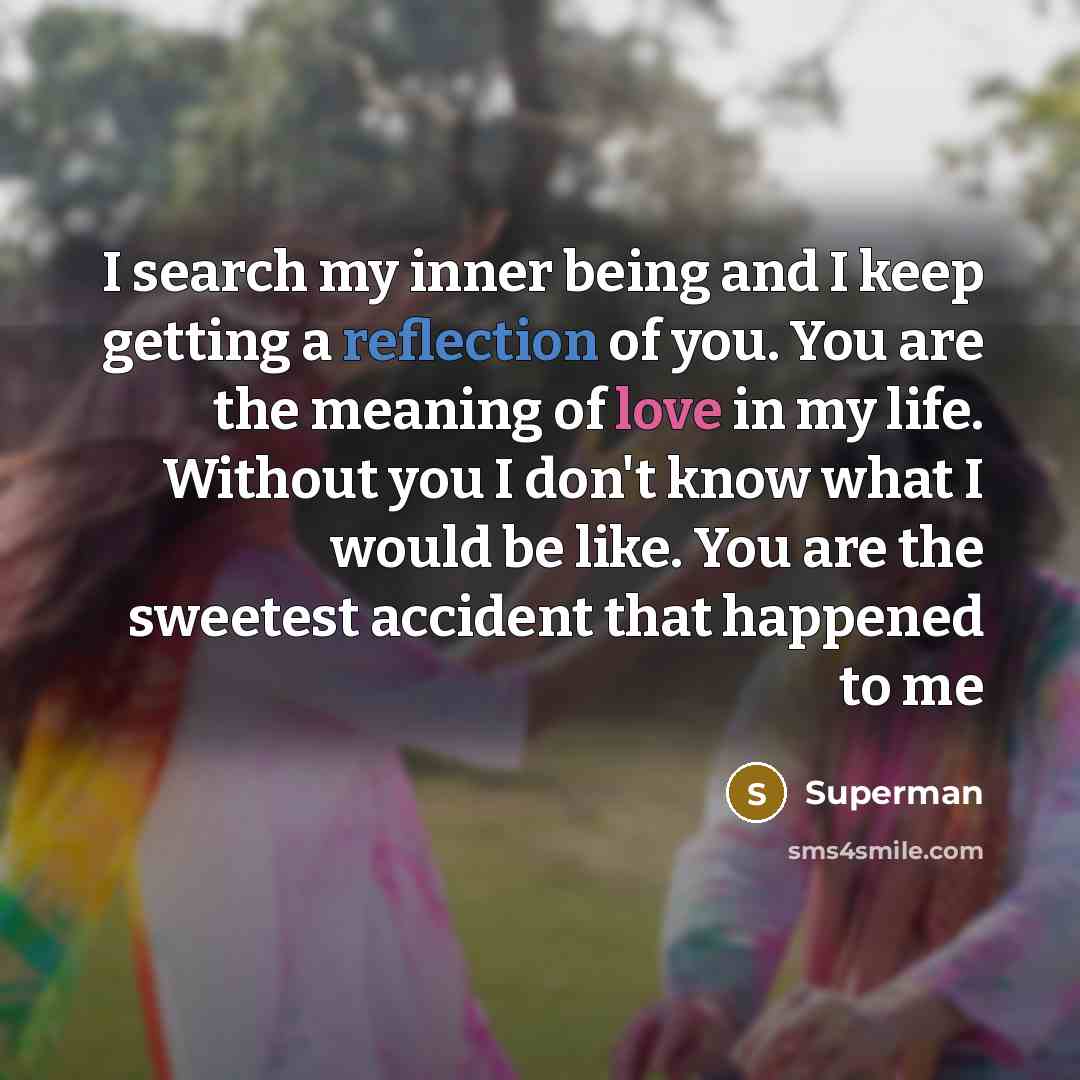 “I search my inner being and I keep getting a…” quote by Superman