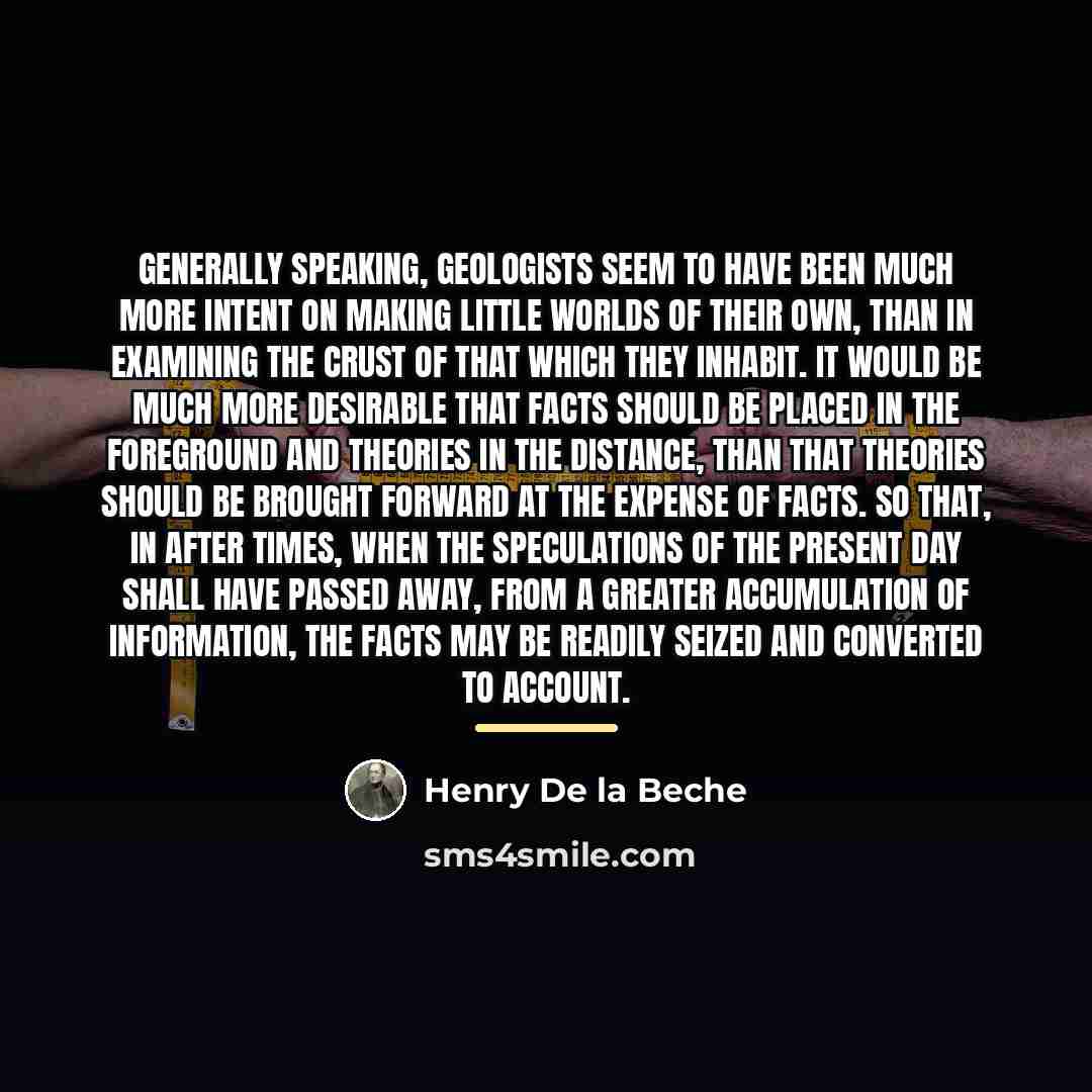 “Generally speaking, geologists seem to have been much more intent…” quote by Anonymous