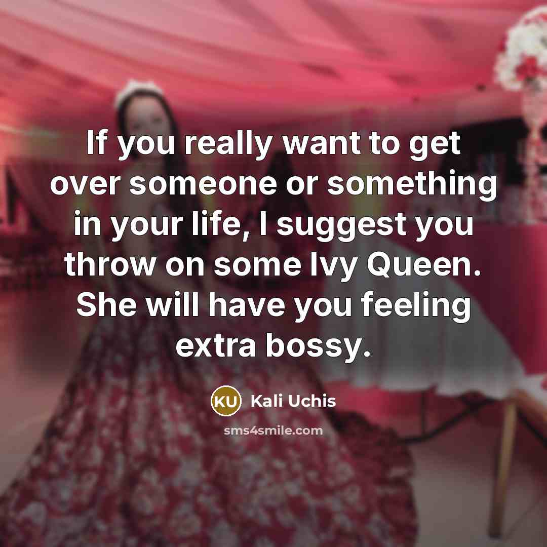 “If you really want to get over someone or something…” quote by Kali Uchis