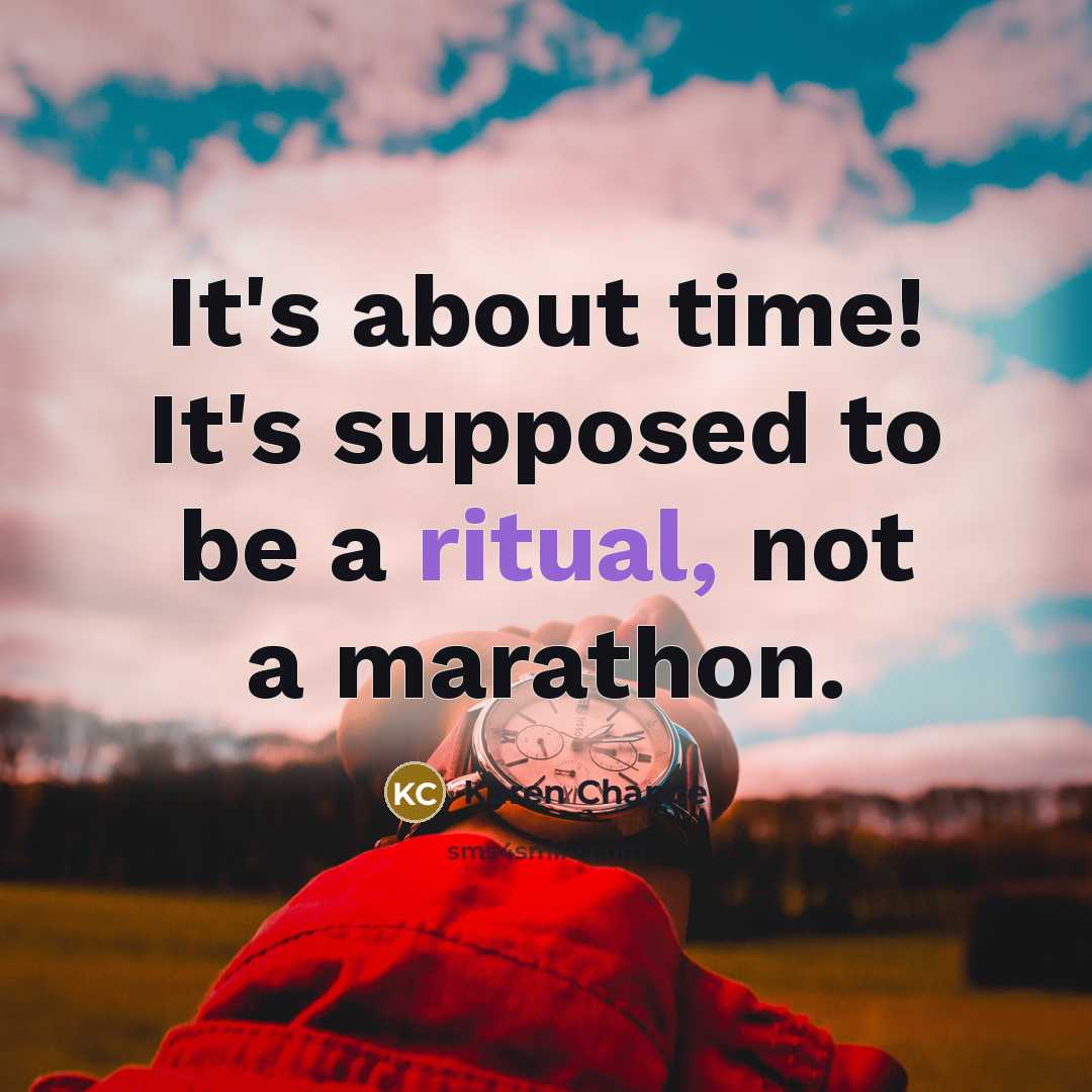 “It's about time! It's supposed to be a ritual, not…” quote by Karen Chance