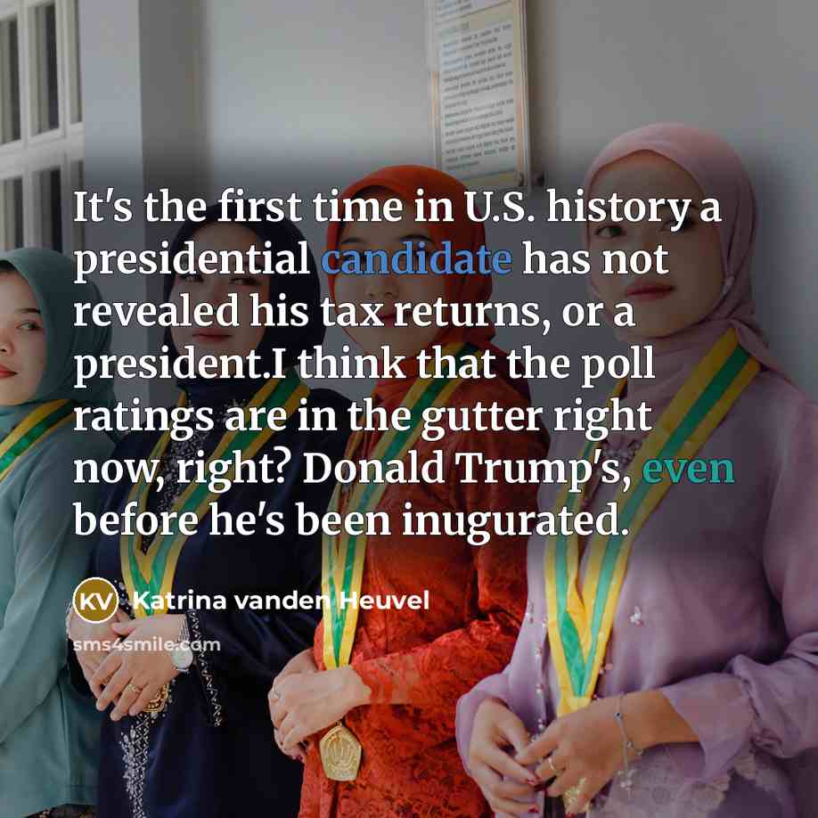 “It's the first time in U.S. history a presidential candidate…” quote by Katrina vanden Heuvel