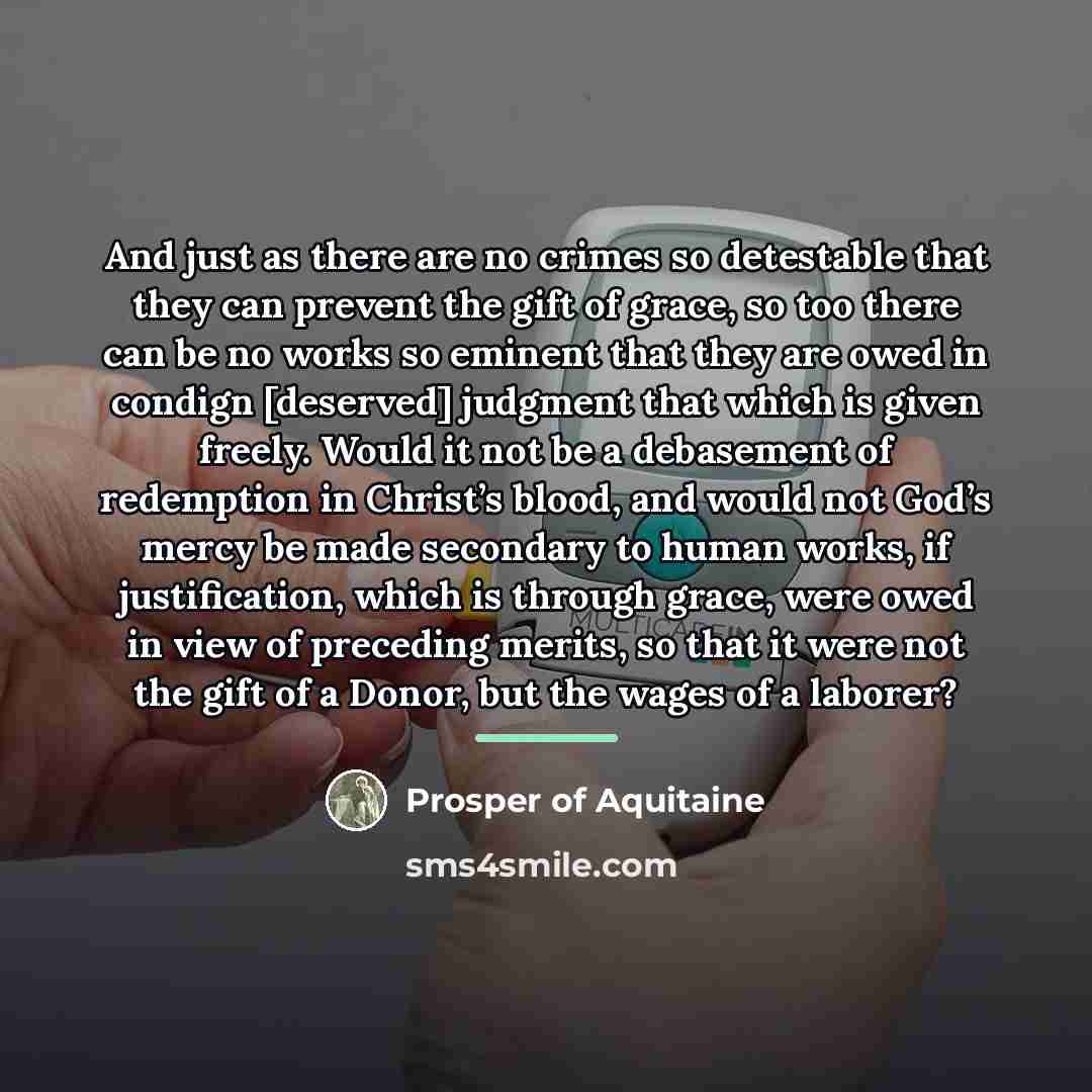 “And just as there are no crimes so detestable that…” quote by Prosper of Aquitaine
