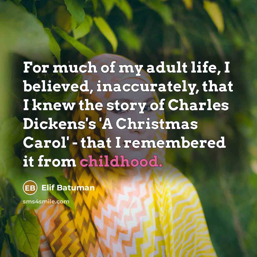 “For much of my adult life, I believed, inaccurately, that…” quote by Elif Batuman
