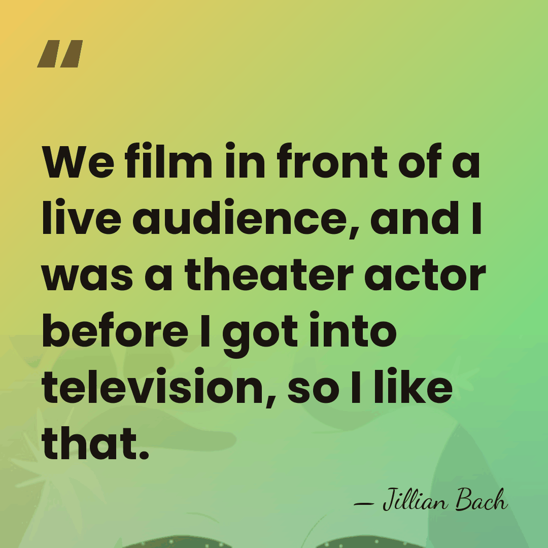 We film in front of a live audience, and I was a&hellip; - Jillian Bach