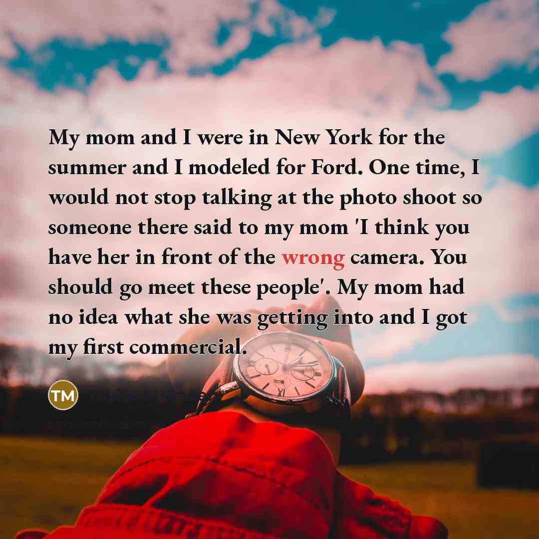 “My mom and I were in New York for the…” quote by Taylor Momsen