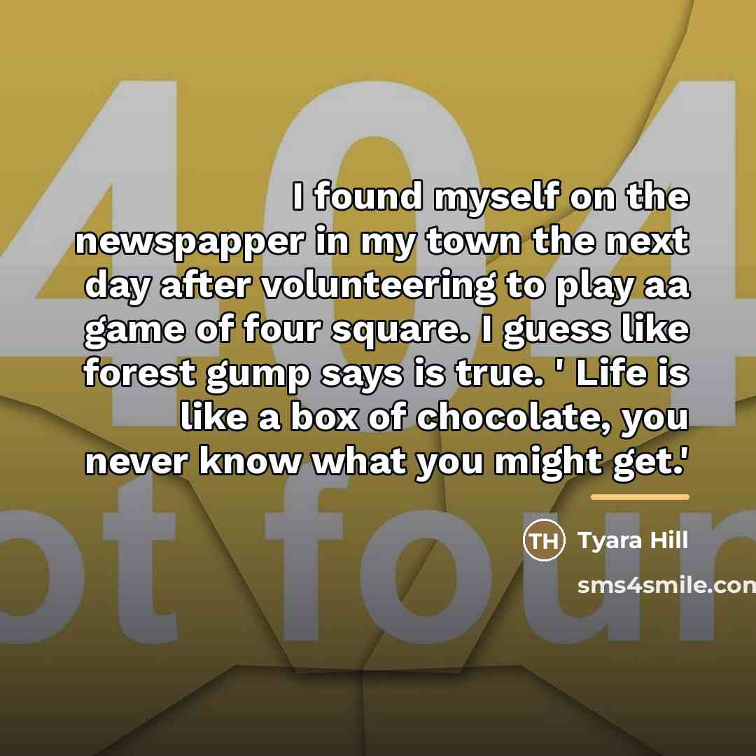 “I found myself on the newspapper in my town the…” quote by Tyara Hill