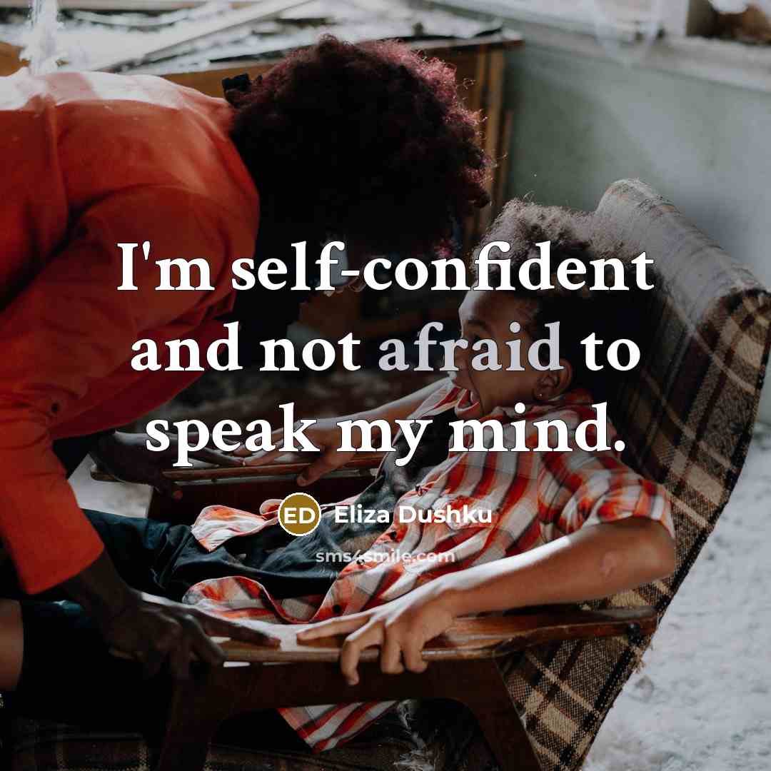 “I'm self-confident and not afraid to speak my mind.…” quote by Eliza Dushku