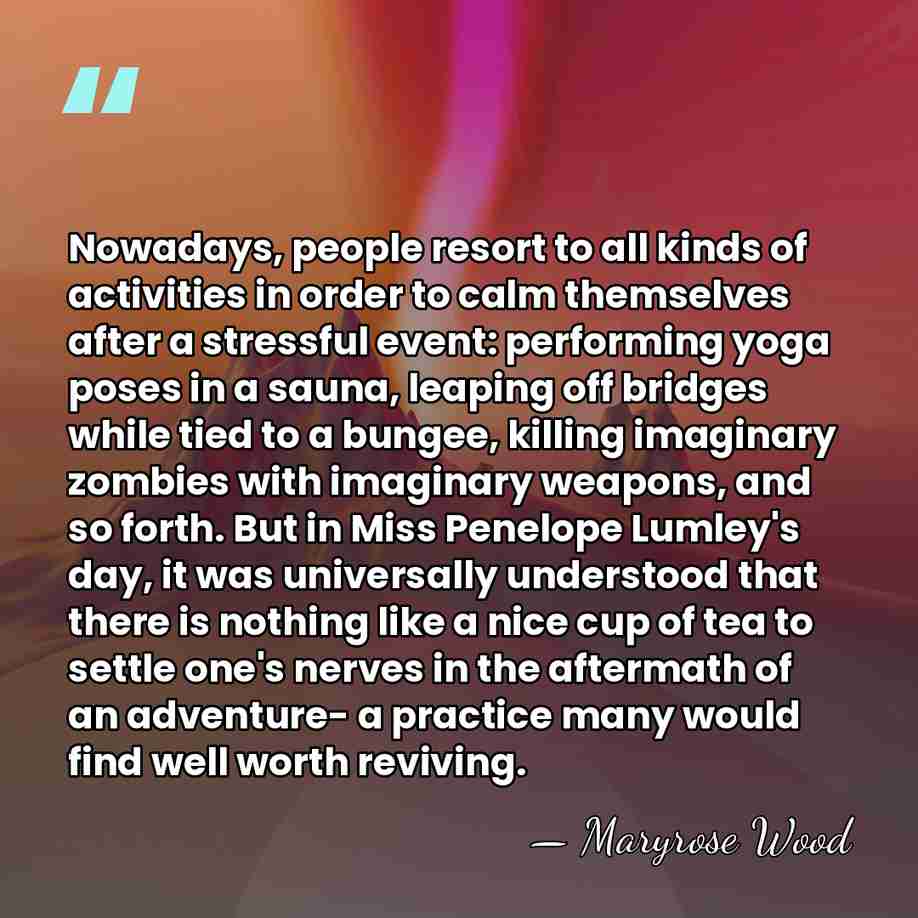 Nowadays, people resort to all kinds of activities in order to calm&hellip; - Maryrose Wood